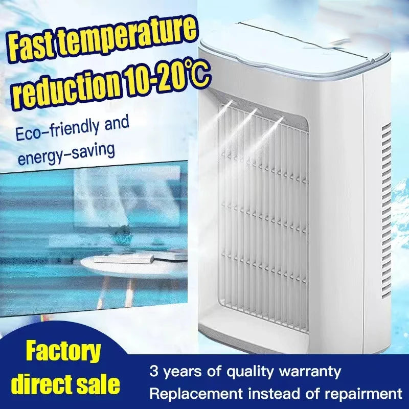 2023 Air Cooler Multifunction Fan USB Mini Electric Fan Water Spray Mist Portable Air Conditioner Humidifier for Home