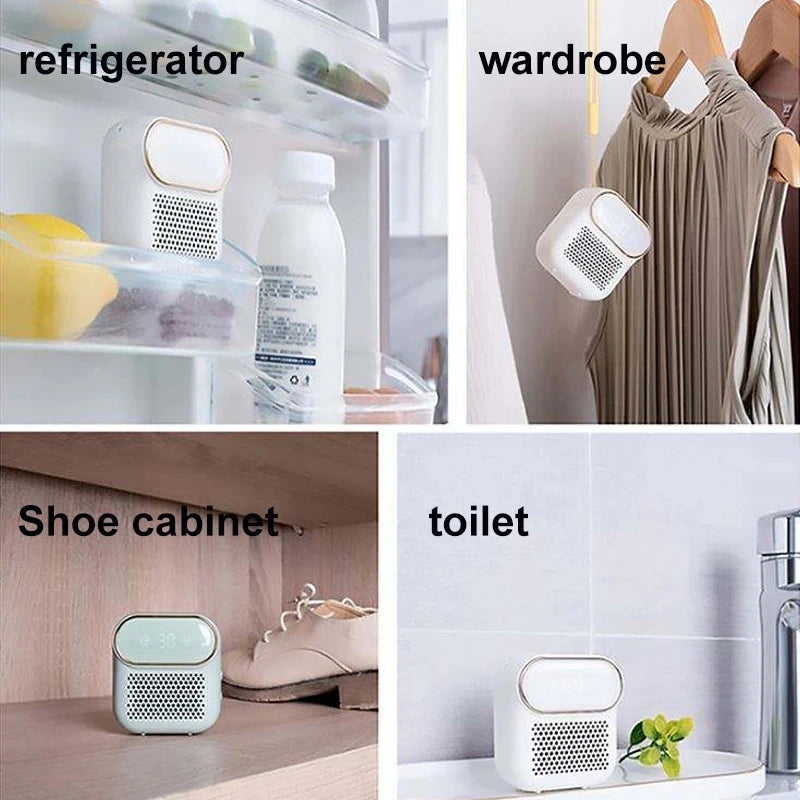 Refrigerator Deodorizing Sterilizer Household Kitchen Ozone Generator Air Purifier Keeping Fresh Rechargeable Deodorant 2023 New