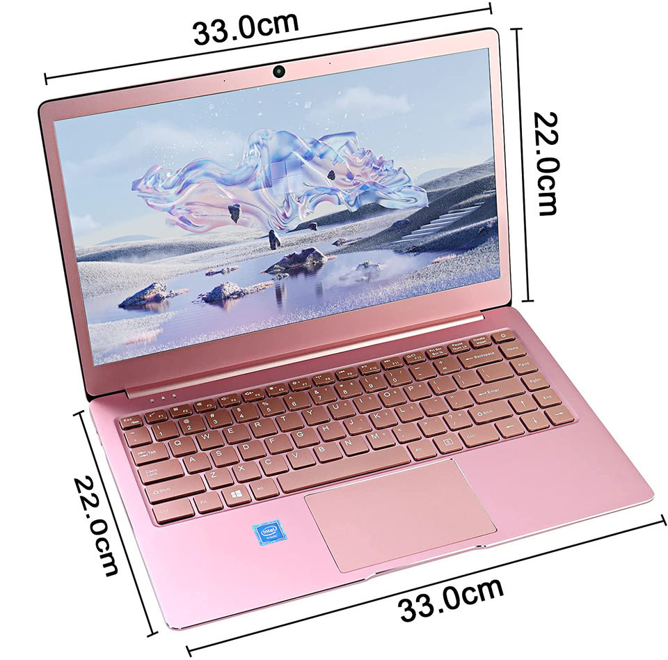 CRELANDER Pink Laptop 14 Inch Intel J4125 Processor 8GB DDR4 Windows 10 Metal Notebook Computer PC Portable Laptop For Student
