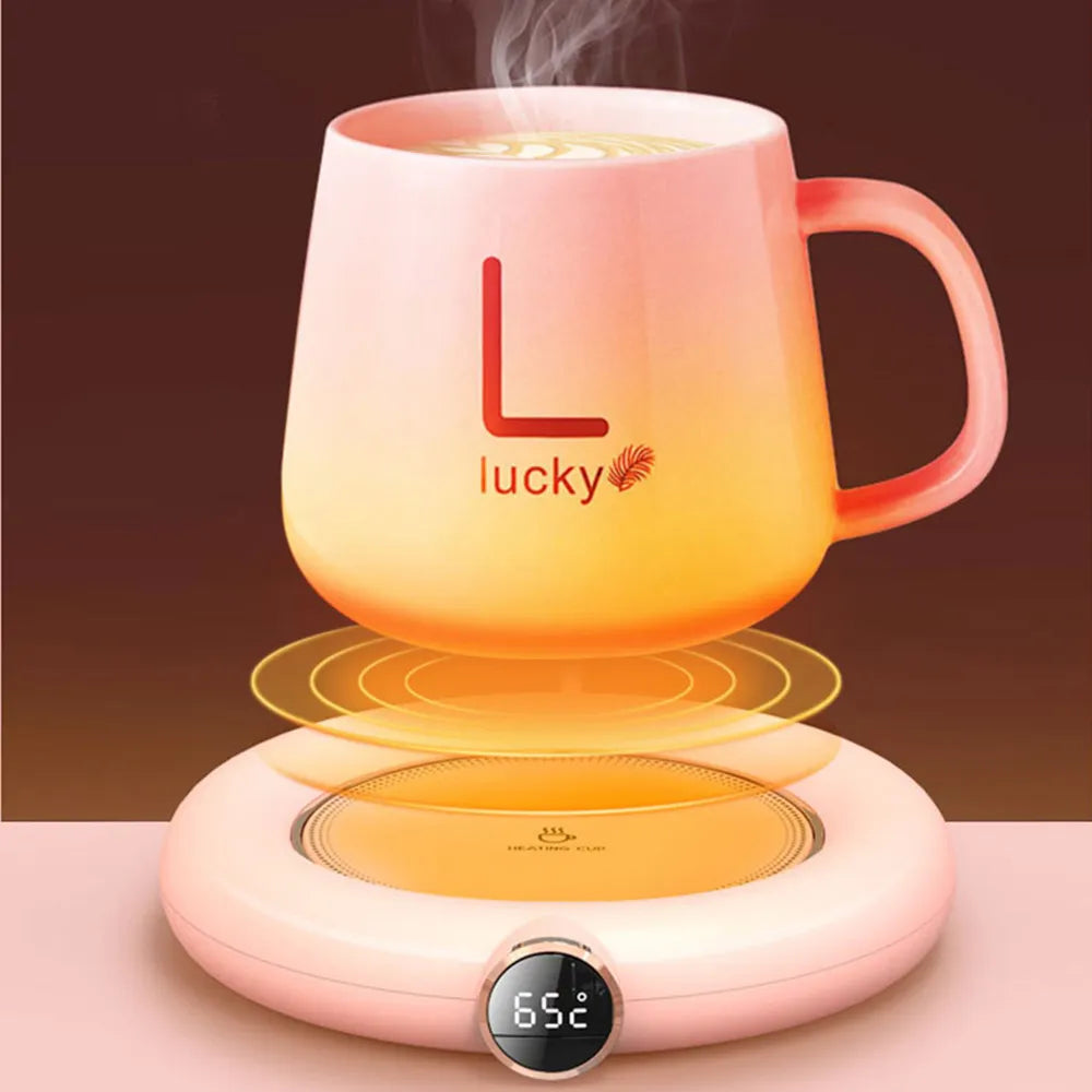 USB Electric Beverage Cup Heater Coffee Mug Warmer for Home Office Desk Mat Heating Coaster Plate Pad for Tea Water Milk Cocoa