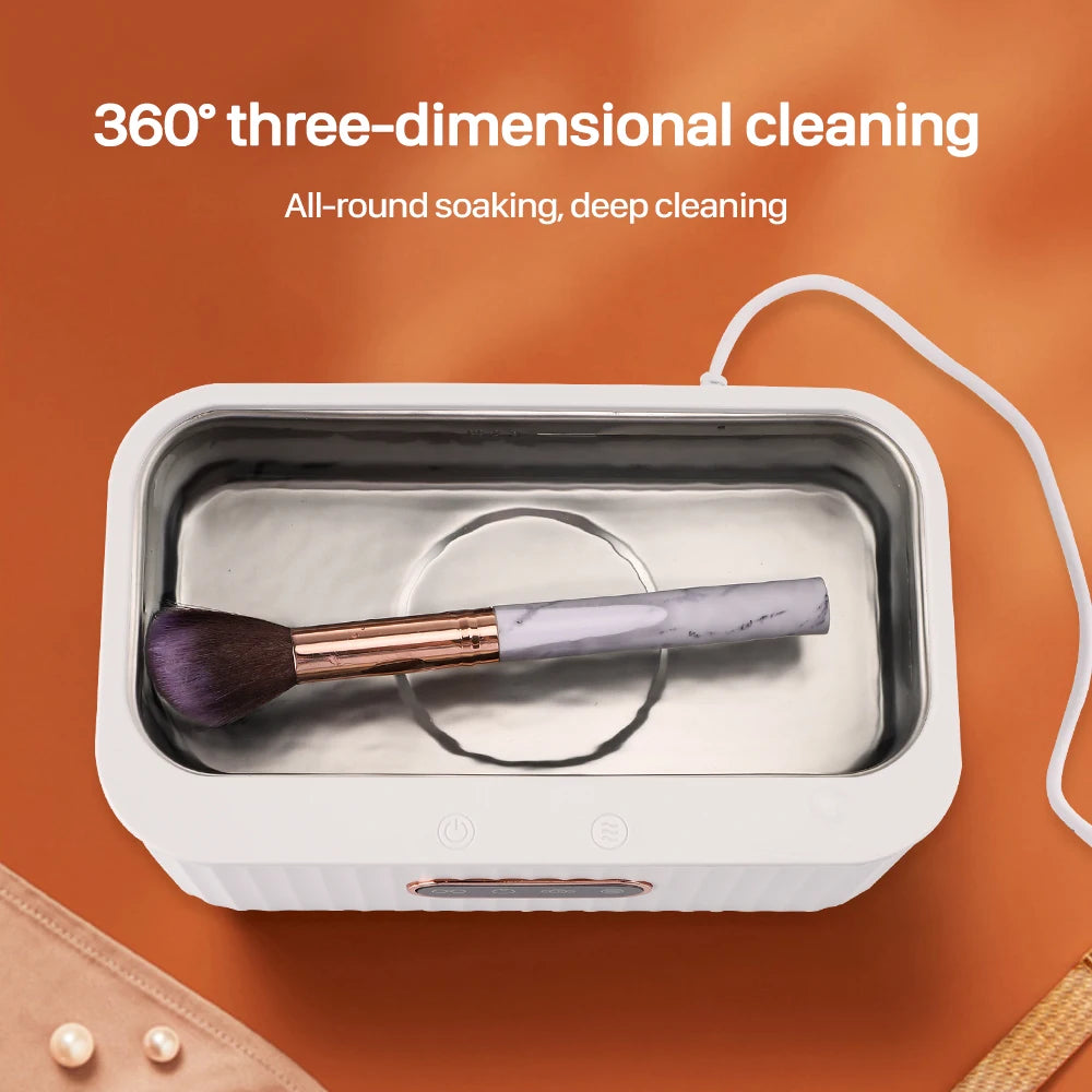 Ultrasonic Cleaner Ultrasonics Cleaning Tool Portable Jewelrys Glasses Cleaning Machine High-frequency Cleaning Makeup Brush