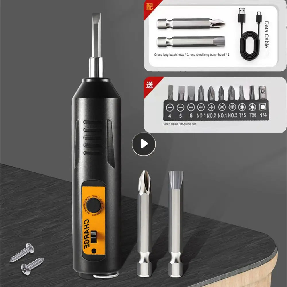 Cordless Electric Screwdriver Household Rechargeable Mini Hand Screw Driver Small Impact Screwdriver Lithium Tool Set