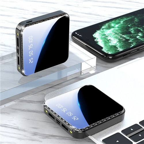 Mini Power Bank 80000mAh Portable Charger External Battery Flashlight LCD Digital Display Fast Charging Charger for Iphone