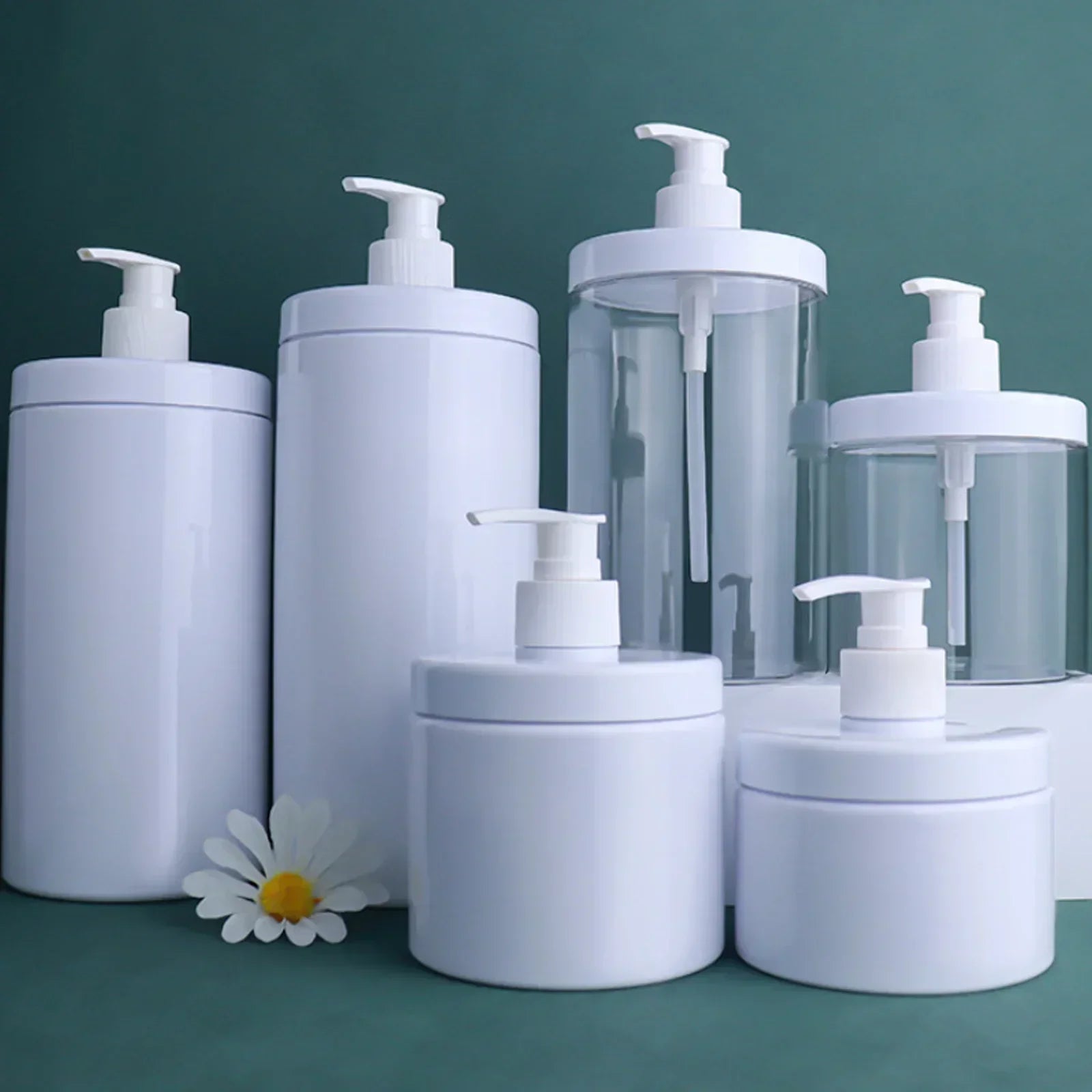 300ml/500ml Clear Bottle Liquid Container Soap Dispenser Shampoo Lotion Shower Gel Bottles Wide Mouth Hand Washing Bottle