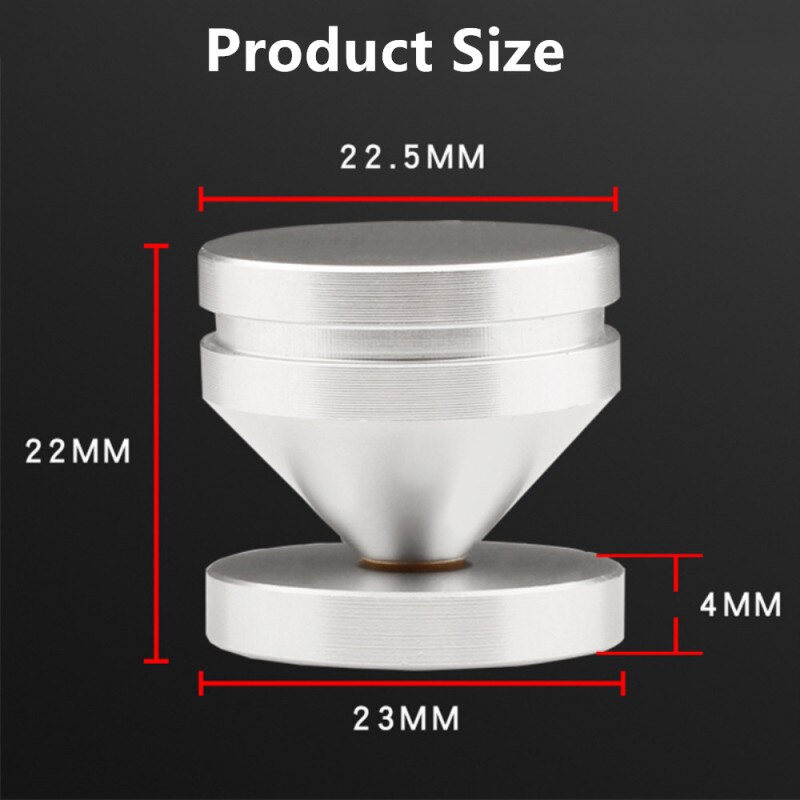 Hifi Speaker Stand Pads Audio Spikes Foot Floor Nail Feet Pad Aluminum Alloy For CD Cabinet Amplifier Computer Subwoofer Tripod