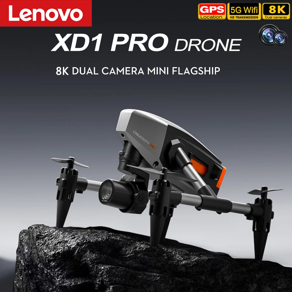Lenovo XD1 Drone Professional 8K Wide-Angle Medium To Long Focus Hd Camera Aerial Photography Aircraft Flying 8000m Following Me