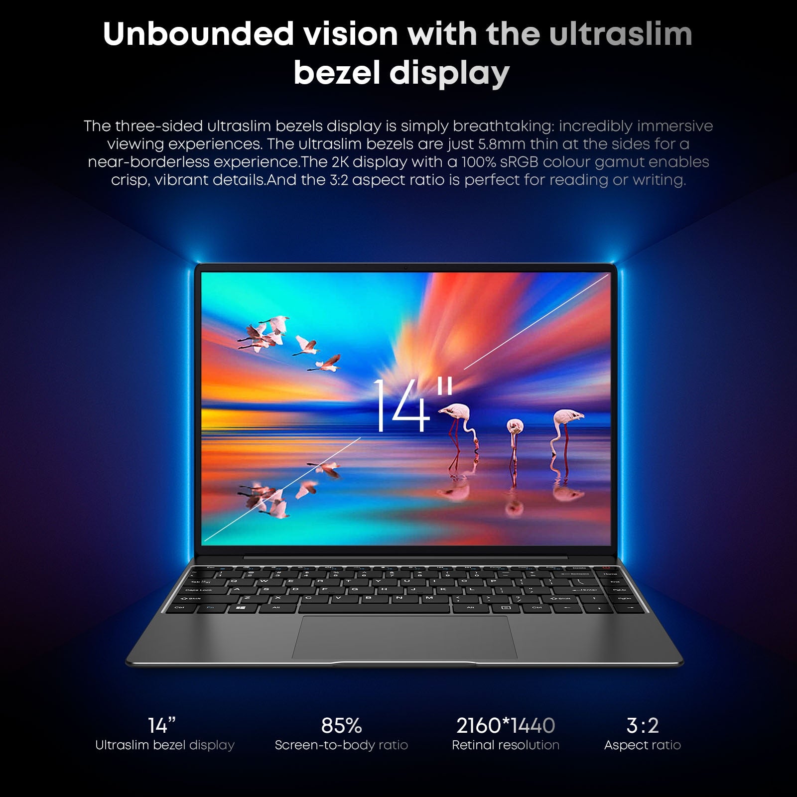 CHUWI CoreBook X Gaming Laptop 14.1 inch FHD IPS Screen Intel Six Cores i3-1215U Core UP to 3.70 Ghz Notebook 16GB RAM 512GB SSD