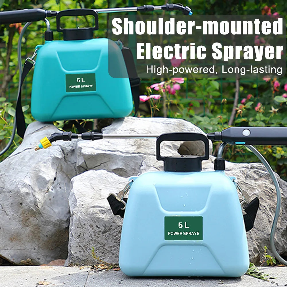 Electric Sprayer 5L Watering Can With Spray Gun Automatic Garden Plant Mister USB Rechargeable Irrigation Tool