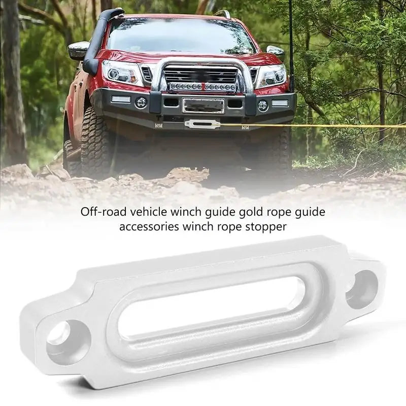 Rope Cable Lead Guide Off-Road Vehicle Winch Rope Cable Guide Anodized Surfaces Vehicle Equipment For ATVs SUVs Most Off-Road