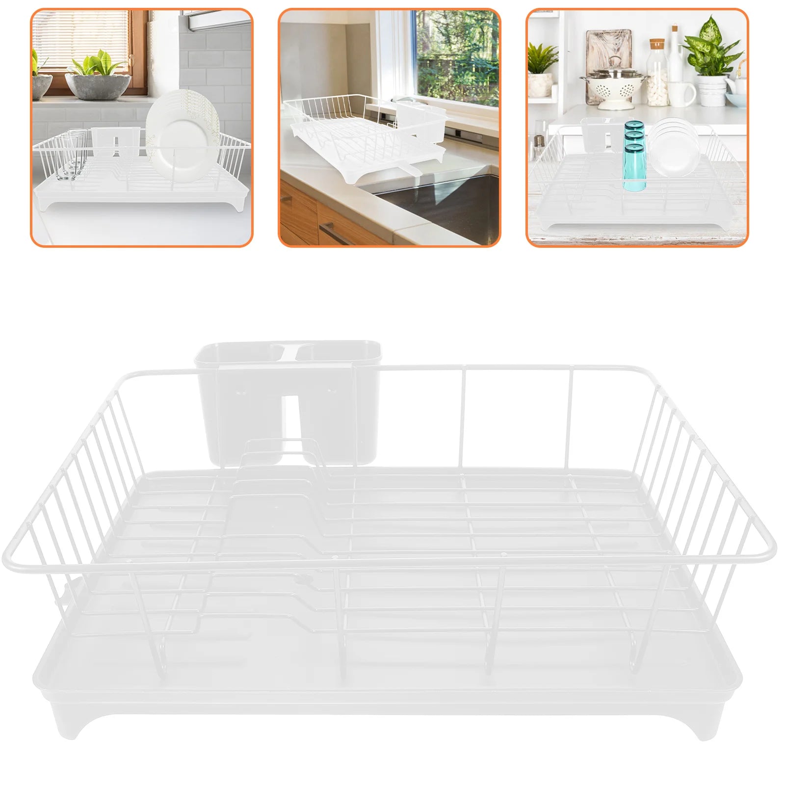 Clothes Drying Rack Dish Strainers Kitchen Counter Large Racks Pp Drain Drainer Kitchen Organizer Desk Organizer