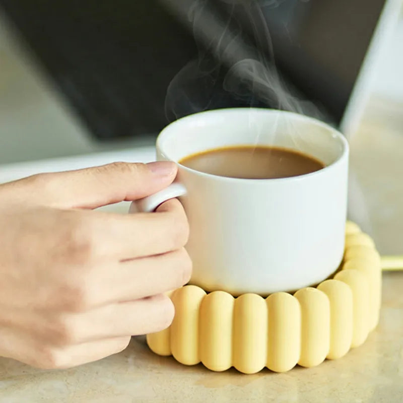 Electric Mug Heater Pads Desk 3 Gear Coffee Cup Warmer Settings Milk Tea Water Heating Pad Auto-off Constant Temperature Coaster