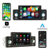 1 Din 5" CarPlay Radio Car Stereo Bluetooth MP5 Player Android-Auto Hands Free A2DP USB FM Receiver Audio System Head Unit F160C