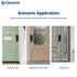 Tuya Smart lock Waterproof Wifi Double Fingerprint Lock Smart Card Digital Code Electronic Door Lock For Home Security Mortise