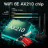 FENVI WiFi Adapter WiFi 6E AX210 5374Mbps Tri Band 2.4G/5G/6Ghz Blue-tooth 5.3 802.11AX Game Red Wireless Network Card Win10/11