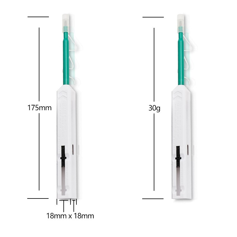OPTFOCUS 10 unit Fiber Connector Cleaning Tools 800 times LC SC FC 1.25 2.5mm Fiber Cleaner Pen Stick Kit for Optical Adapter