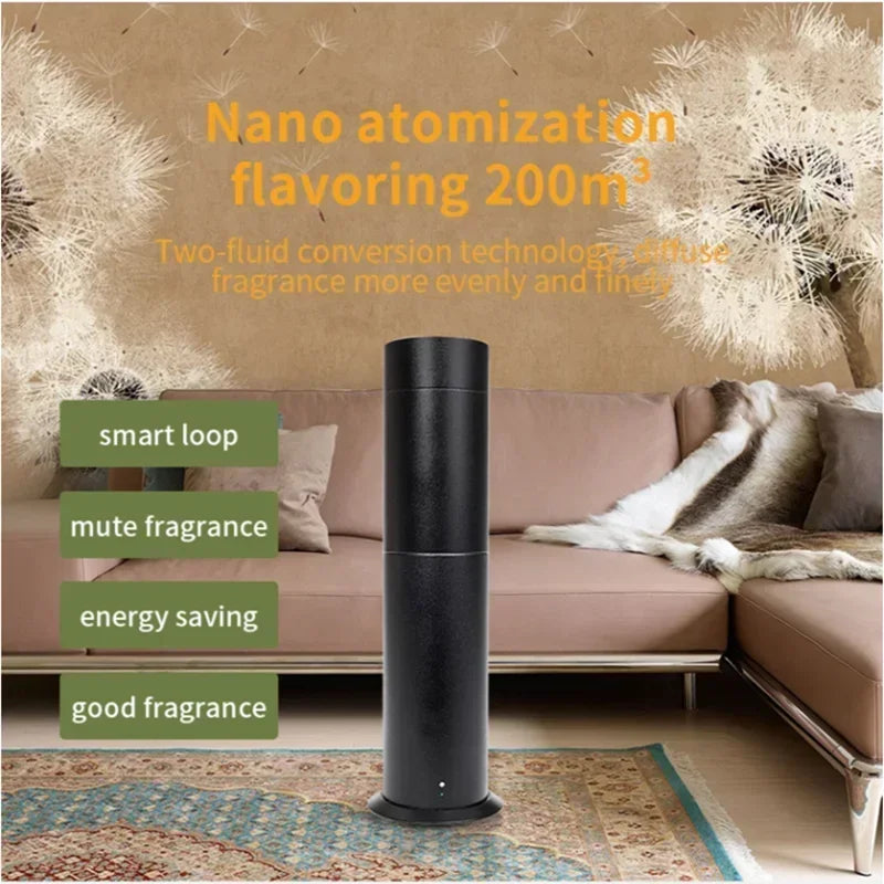 Home Fragrance Aroma Diffuser Aluminum Alloy Metal Column Perfume Smell Distributor Air Purifier 120ML Essential Oil Capacity