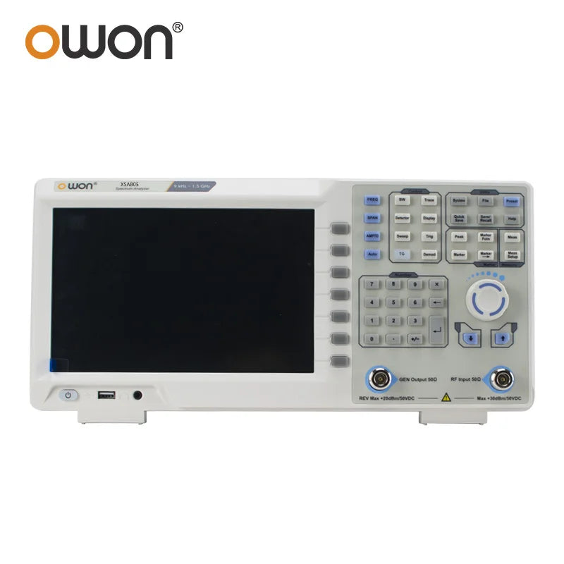 OWON XSA800 Series Spectrum Analyzer Frequency Range from 9 kHz up to 1.5 GHz Ultra-Thin Metal Detector 9 inches LCD