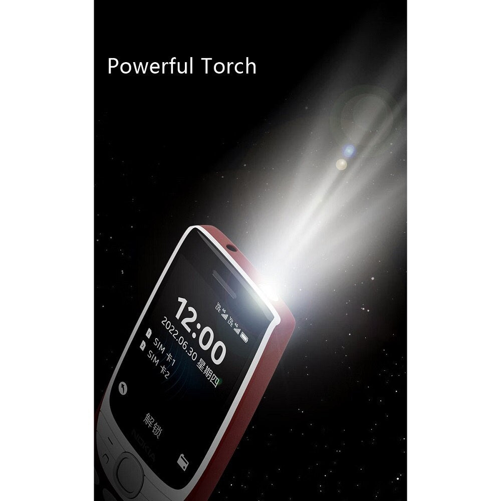 New and Original Nokia 8210 4G Feature Phone 2.8 Inch Display Bluetooth 5.0 1450mAh Dual SIM FM Torch Rugged Push-button Phone