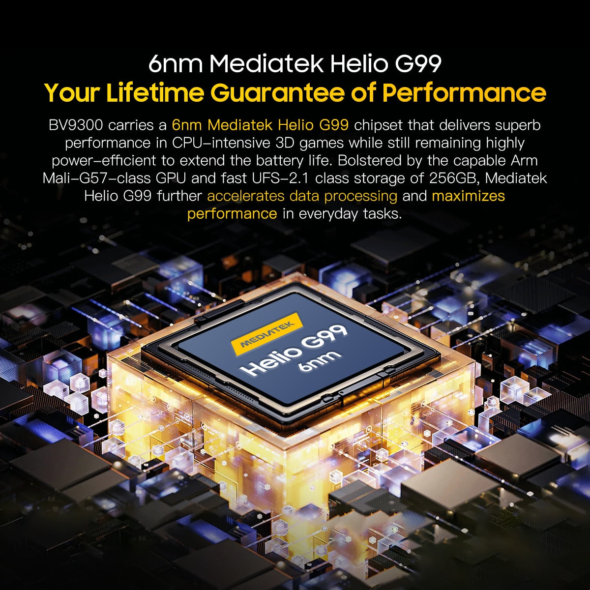 Blackview BV9300 Mediatek Helio G99 Rugged 12GB 256GB 6.7"120Hz 15080mAh Laser Measure Android 12