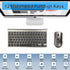 2.4G Wireless Keyboard and Mouse, Russian/French/Korean/Hebrew USB Protable Mini Keyboard Mice Set for PC Laptop