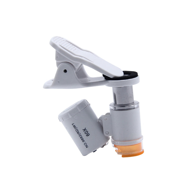 60X Mobile Phone Microscope Magnifier Universal LED Instrument Macro Lens Optical Zoom With Micro Camera Clip Optical Instrument
