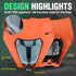 PowerZone Motorcycle Headlight Headlamp Head Light Supermoto Fairing For KTM EXC SXF MX Dirt Bike Enduro Headlight