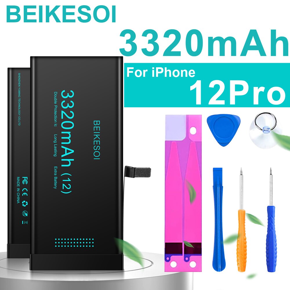 BEIKESOI phone Battery For iPhone  6S 6 7 8 Plus 11 12 13 14 Pro Replacement Bateria For Apple iPhone  X XS MAX