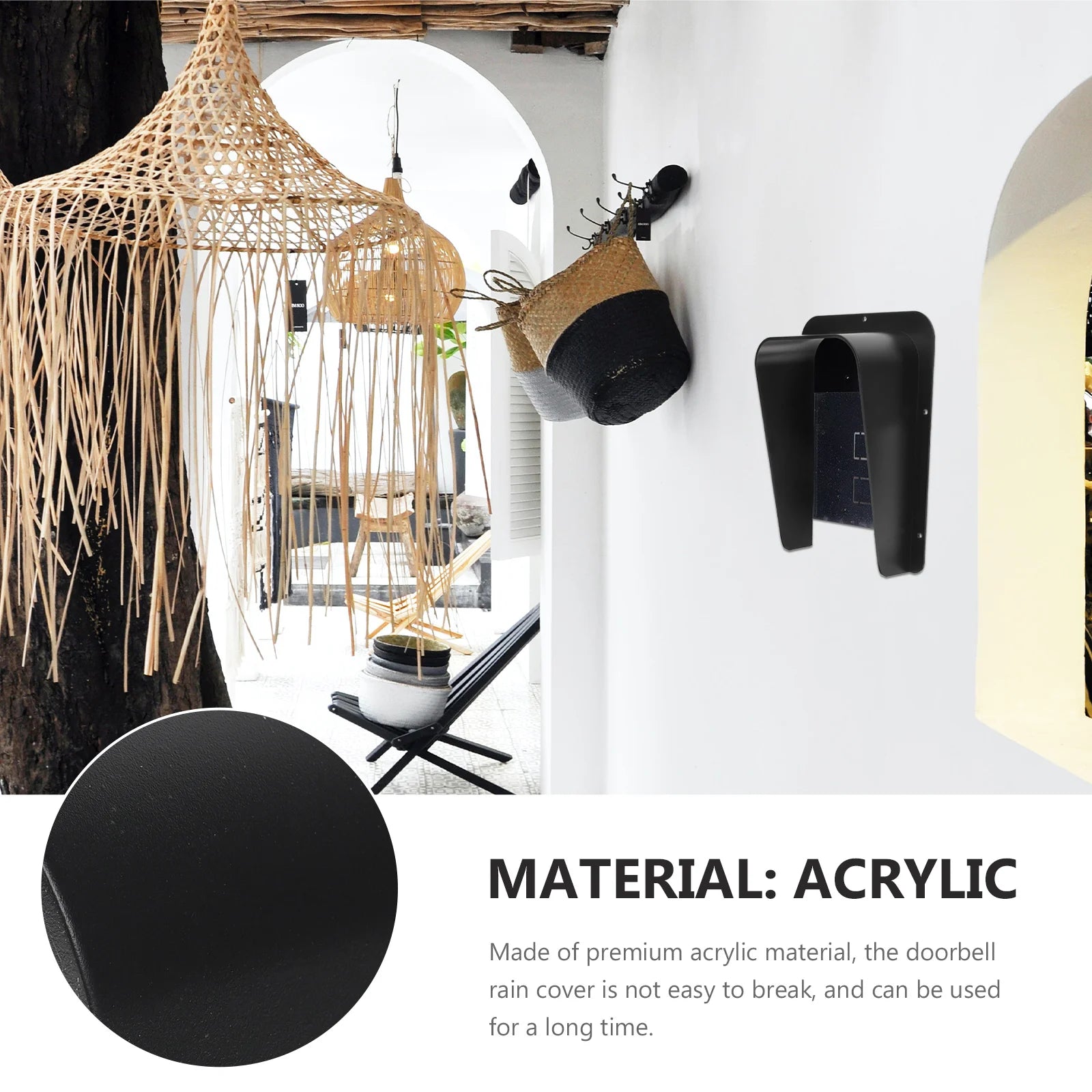 Wirless Keyboard Doorbell Outdoor Protector Waterproof Acrylic Protective