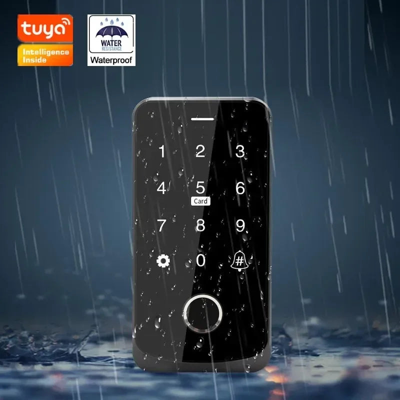 Tuya Smart Door Access Control Controller IP65 Waterproof Fingerprint IC Card NFC APP Passsword Unlock Access Control Machine