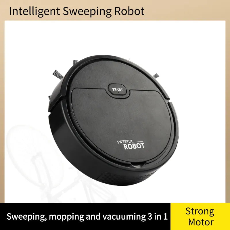 USB Charging Sweeping Robot Sweeper and Mop Mini 3 in 1 Intelligent Floor Cleaning Vacuum Cleaner Housekeeping Electric Cordless