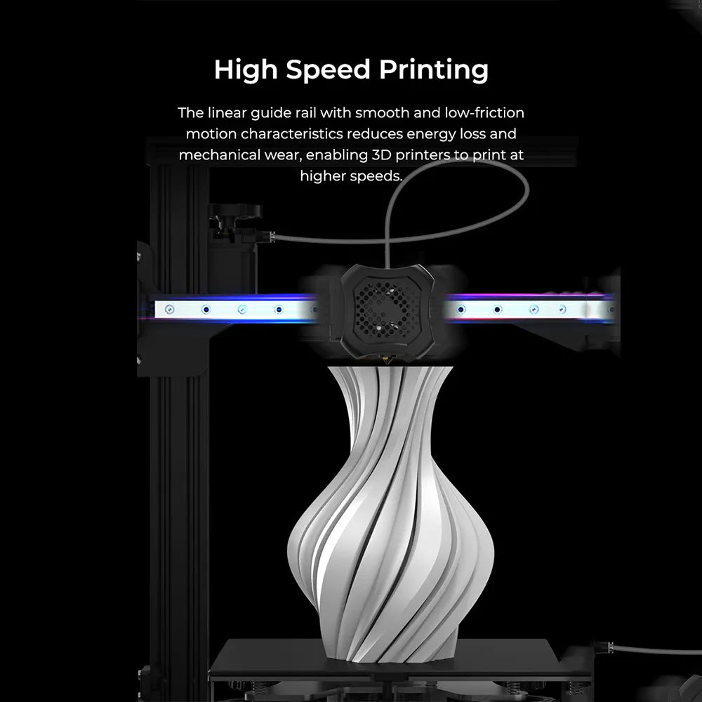 Creality Ender 3 Linear Rail Kit X-axis Rail Guide MGN12C 12.6" Length with Mount Bracket Support Sprite Pro Kit Compatible With