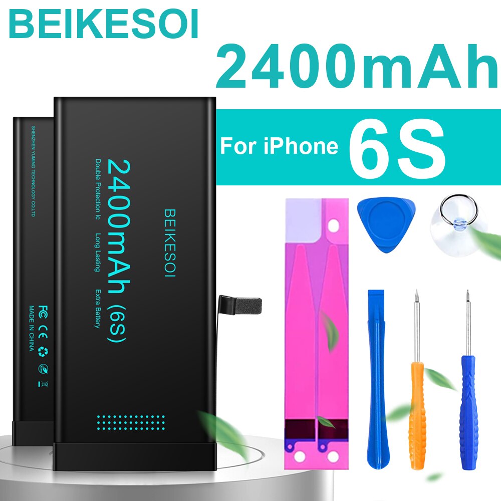 BEIKESOI phone Battery For iPhone  6S 6 7 8 Plus 11 12 13 14 Pro Replacement Bateria For Apple iPhone  X XS MAX