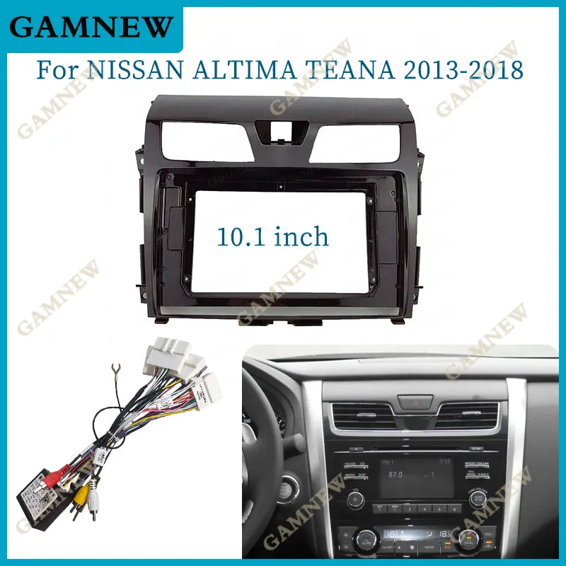 10.1 Inch Car Radio Installation Double Din DVD GPS Mp5 Plastic Fascia Panel Frame For 2013-2018 Nissan Teana
