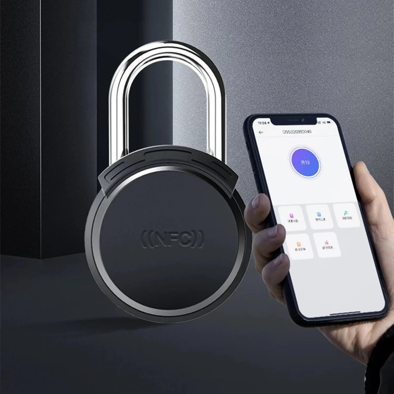 Smart NFC Padlock Battery-free Keyless Mobile Phone App Unlock for Travel Bag Gym Student Cabinet Letter Box Security Protection