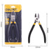 Deli 5/6 Inch Tools Plastic Nippers  Non Slip Handle Flash Wire Cutting Multi Function Electrician Repairing Pliers Hand Tool