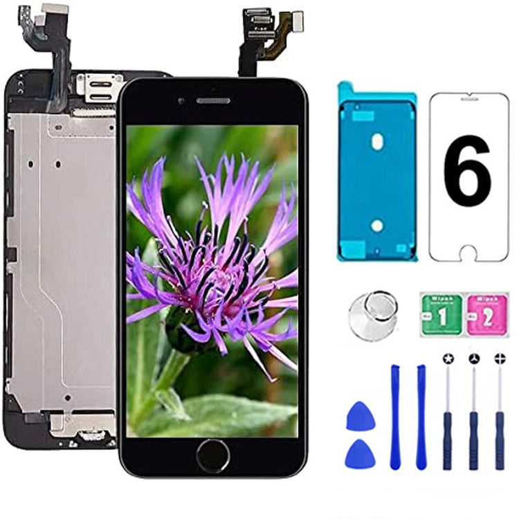 Full Set LCD Display for Iphone 8 7 6S 6 Plus Complete Screen Replacement Digitizer Assembly with Front Camera+Phone Receiver