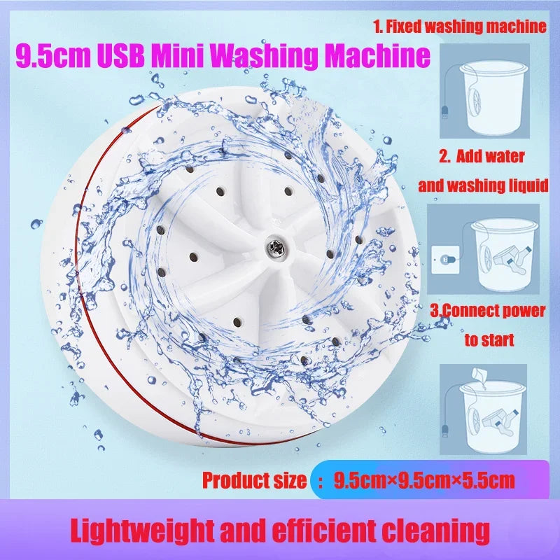 Portable Folding Washing Machines 13L Large with Dryer Bucket for Clothes Underwear Sock Small Washer Travel Home Mini Machine