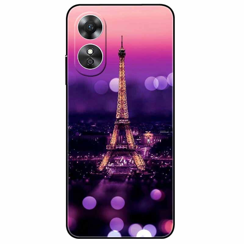 For OPPO A98 5G A 98 Case Silicone Soft Wolf Lion Cat Black Bumper Funda Coque for OPPO A98 2023 CPH2529 OPPOA98 Protective Bag