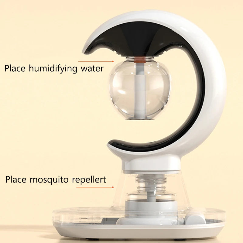 Smart Electric Mosquito Repellent Portable Mosquito Killing Lamp Atomization Mosquito Repellent Air Humidifier with Night Light