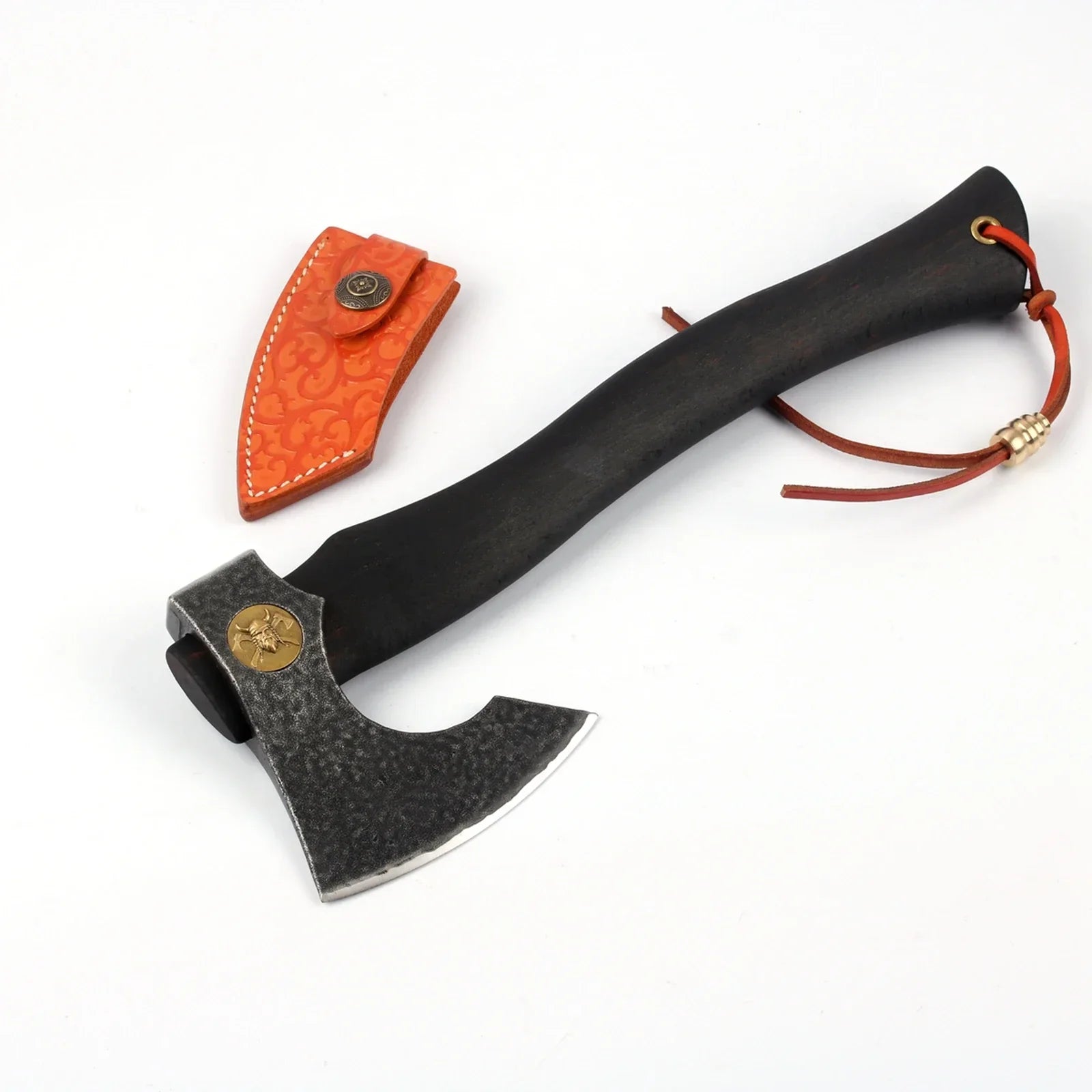 Hand axe hatchet with sheath outdoor backpacking camping hatchet stainless Viking Axe 400g HRC55
