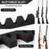 5 Guns Foam Gun Rack Hunting Gun Safe Accessory for Gun Storage Rifles Shotguns Wall Mount Gun Holder with Magnetic Strip + Hook