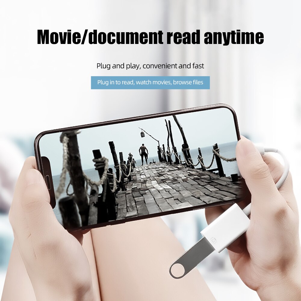 Lightning To USB OTG Converter Adapter for IPhone  Mouse Keyboard Charging U Disk Camera CardReader Data Converter Iphone Otg