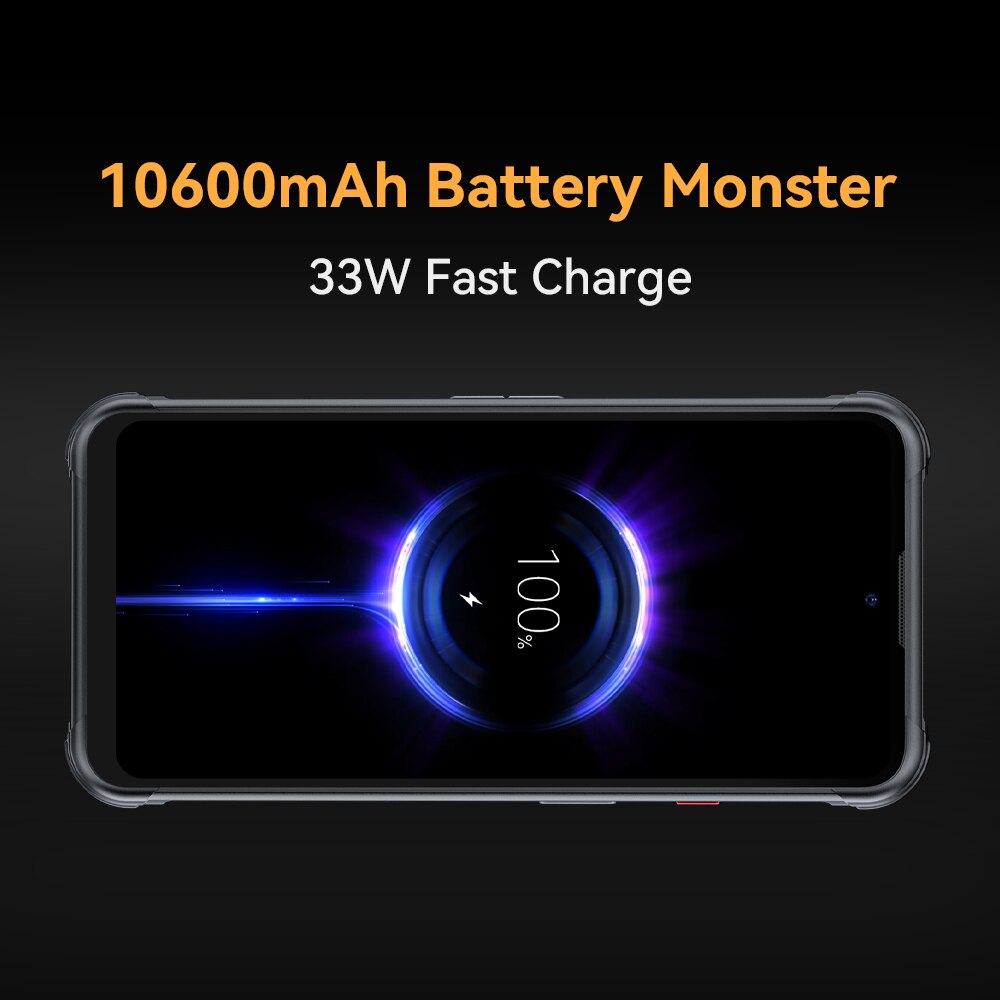 Cubot KingKong Power 6.5" FHD+ Waterproof Rugged Phone Android 13 8GB+256GB MT8788V Octa-Core 10600mAh Battery Global Smartphone