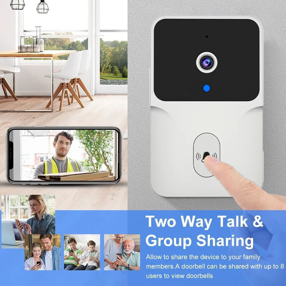 Tuya Video Doorbell Camera Wifi IR Wireless Door Bell Motion Detection Alarm Home security Smart Home Door Bell Intercom