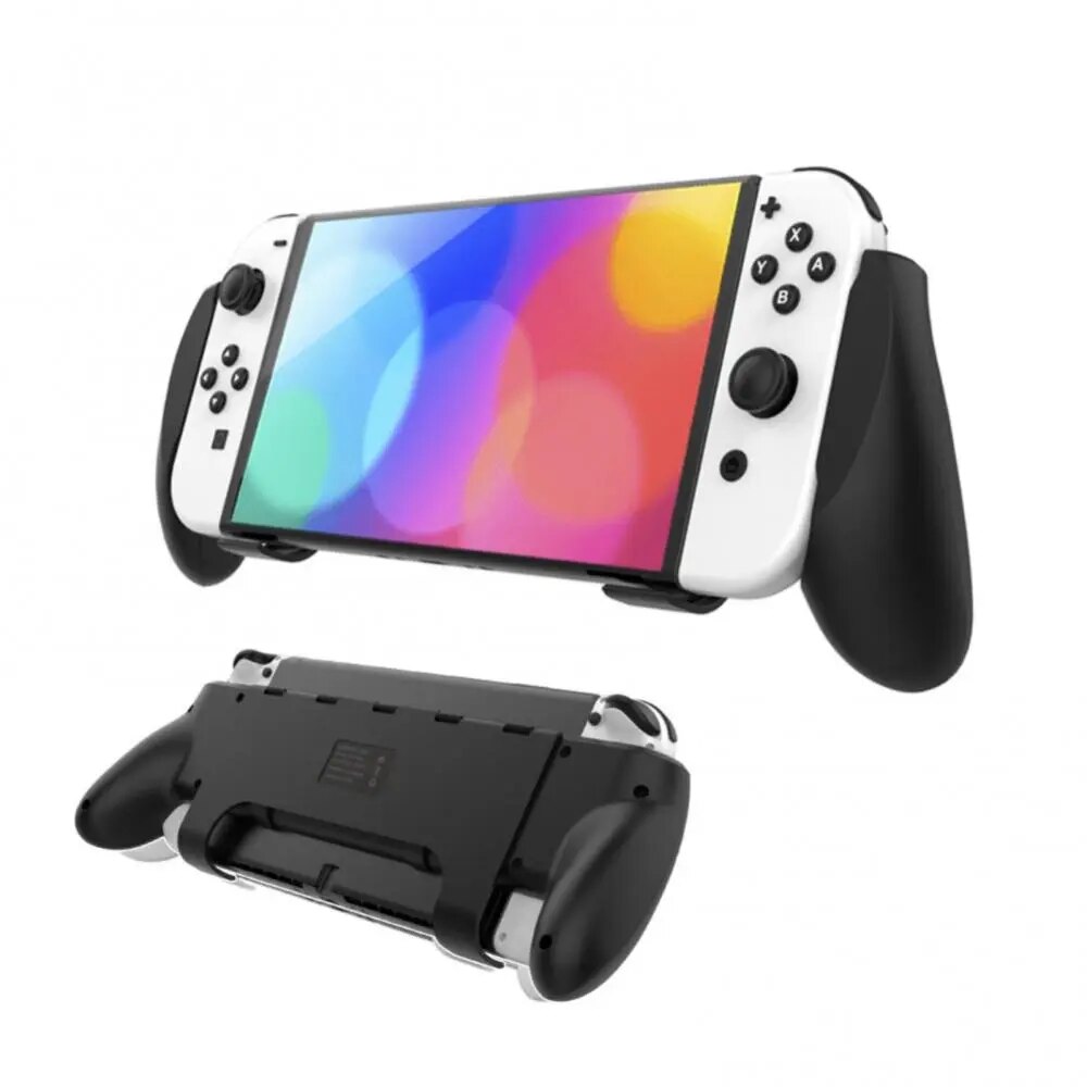 1~8PCS for Switch/Switch OLED Grip Holder Adjustable Stand Handle Asymmetrical Controller Holder 5 Card Slots for