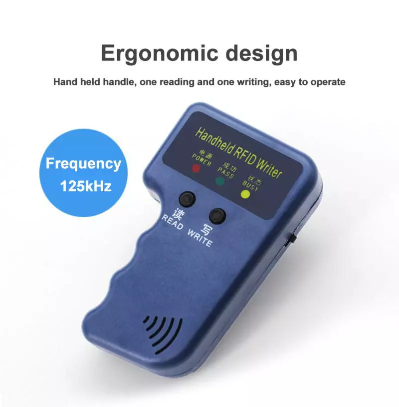 2022 125KHz RFID Programmer Duplicator Copier Writer Reader Writer ID Card Cloner & key Access card Replicator Keychain reader