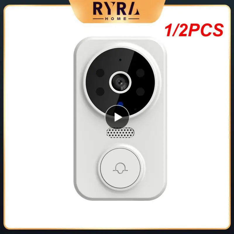 1/2PCS Tuya Smart Video Doorbell Outdoor Wireless Door Bell Smart Life WiFi Camera Intercom Security Protection