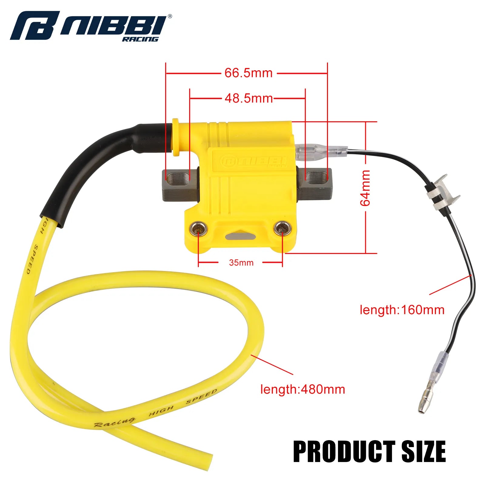 1/2/5PCS NIBBI Universal Motorcycle Ignition Coil Fit For 2T 4T Engine Dirt Street Bike Moped Off-Road Scooter Ignition System