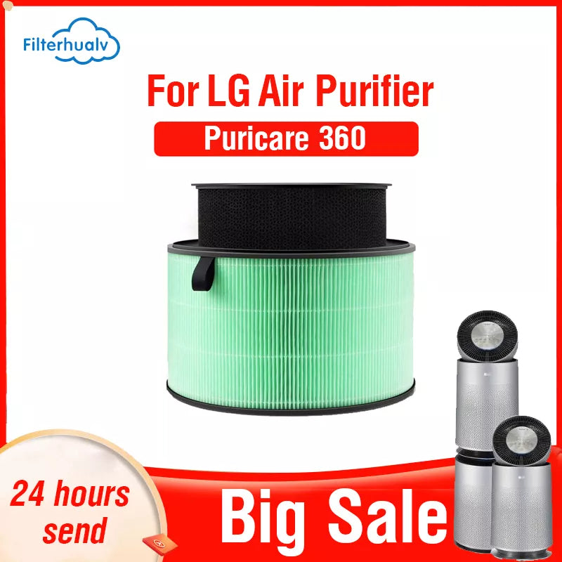 Filterhualv Hepa Filter LG Puricare 360 PM2.5 Activated Carbon Filter For LG Puricare 360 Filter LG Air Purifier Filter