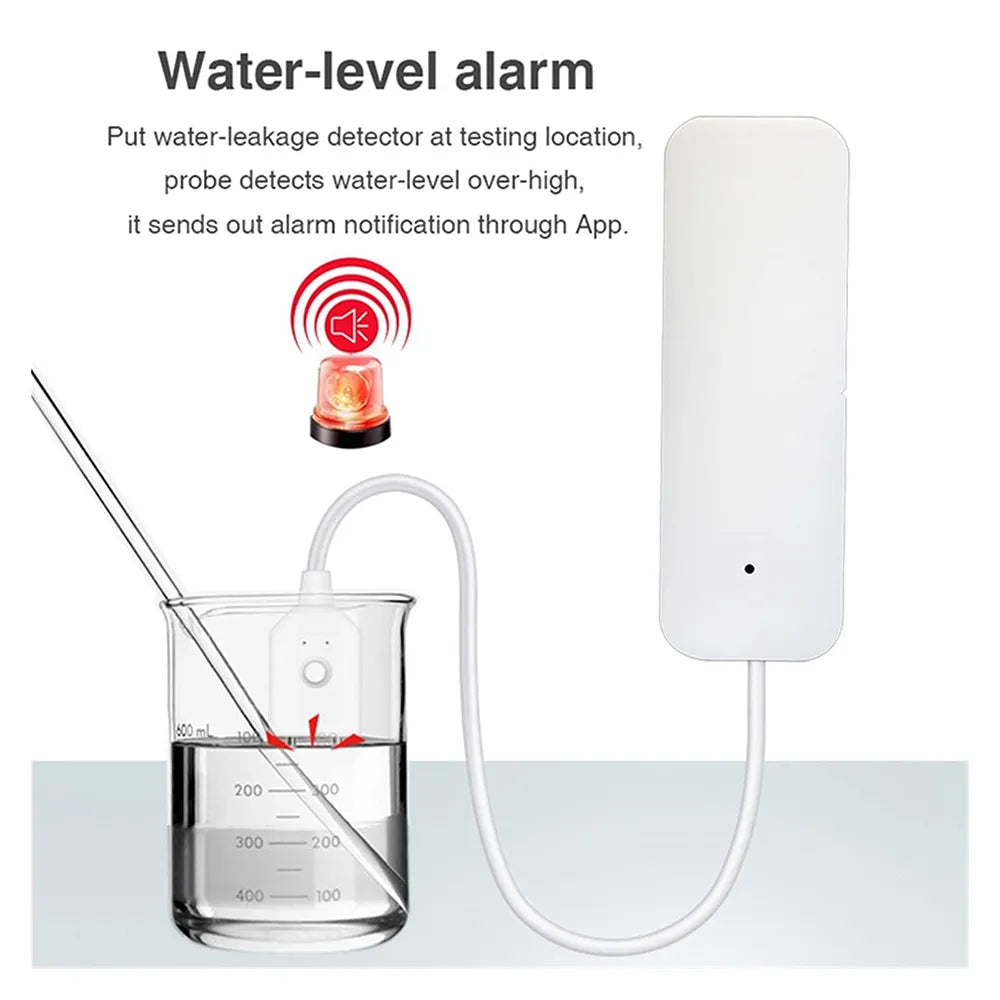 Tuya ZigBee WiFi Smart Water Sensor Leak Detector Flood Water leakage Alarm Smart Life Control Works With Tuya Zigbee Gateway